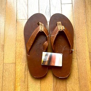 Men’s Rainbow Flip flops size XL (11-12) - Tahitian tan